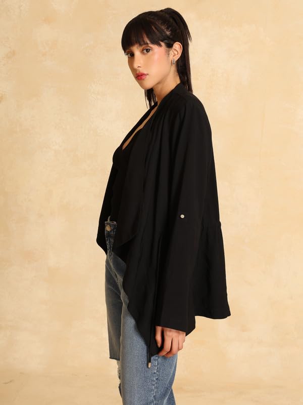 Kazo Waterfall Blazer Black