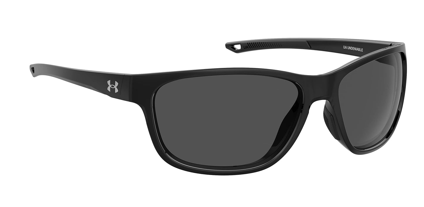 Under Armour Non-Polarized Round Unisex's Sunglasses-(UA UNDENIABLE 807 61KA| Black color