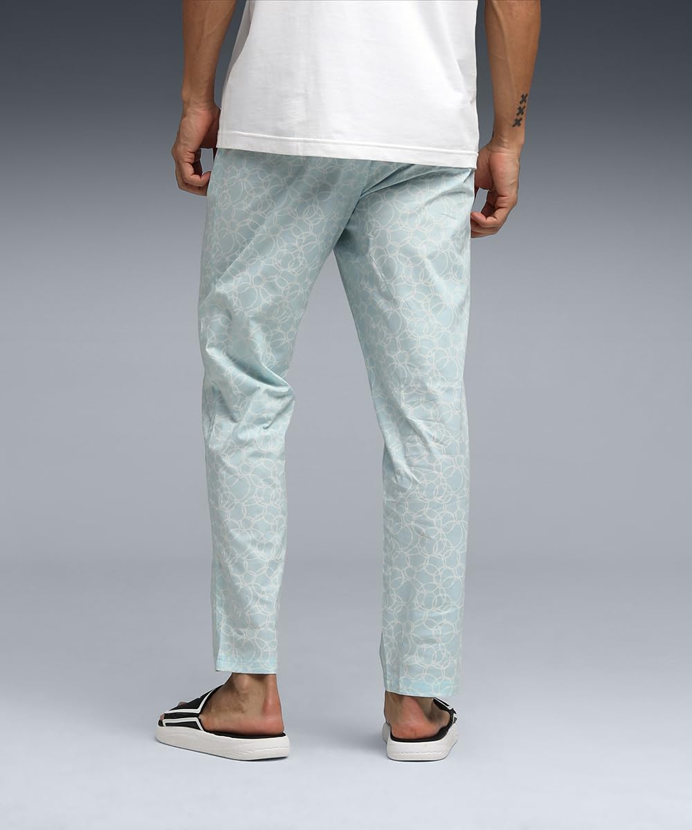 PUMA | Men's Comfort Weave Printed Lounge Pants | Nitro Blue-White | 2XL