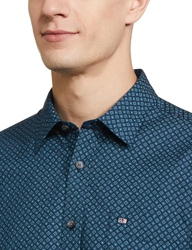 Arrow Sport Navy Casual Shirt (ASAEOSH1485_39)