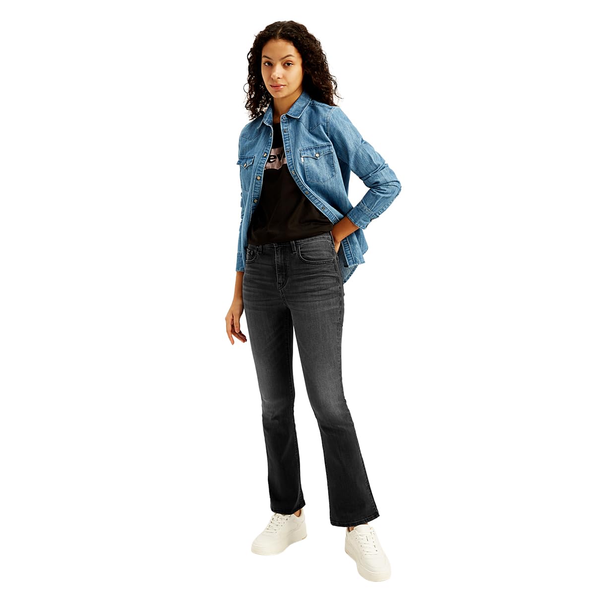Levi's Women's Fitted Boot Cut (22595-0060_Black