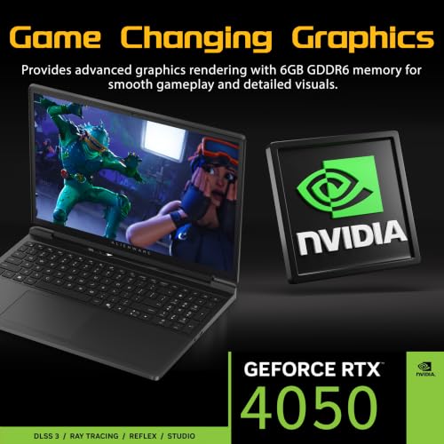 Dell Alienware 15 15.3" WUXGA 165Hz Gaming Laptop, NVIDIA GeForce RTX 4050 6GB GDDR6, AMD Ryzen 5 220, 64GB DDR5, 5TB Storage(4TB SSD+1TB Docking Station), Backlit Keyboard, Win 11, Black