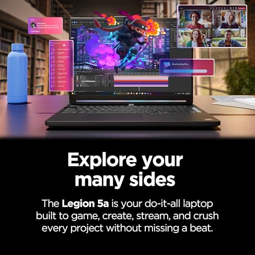 Lenovo Legion 5a - 2026 - Gaming Laptop - NVIDIA GeForce RTX 5060-15.3" OLED WQXGA Display - 165Hz Refresh Rate - Ryzen 7 250-32GB Memory - 1TB Storage - Eclipse Black