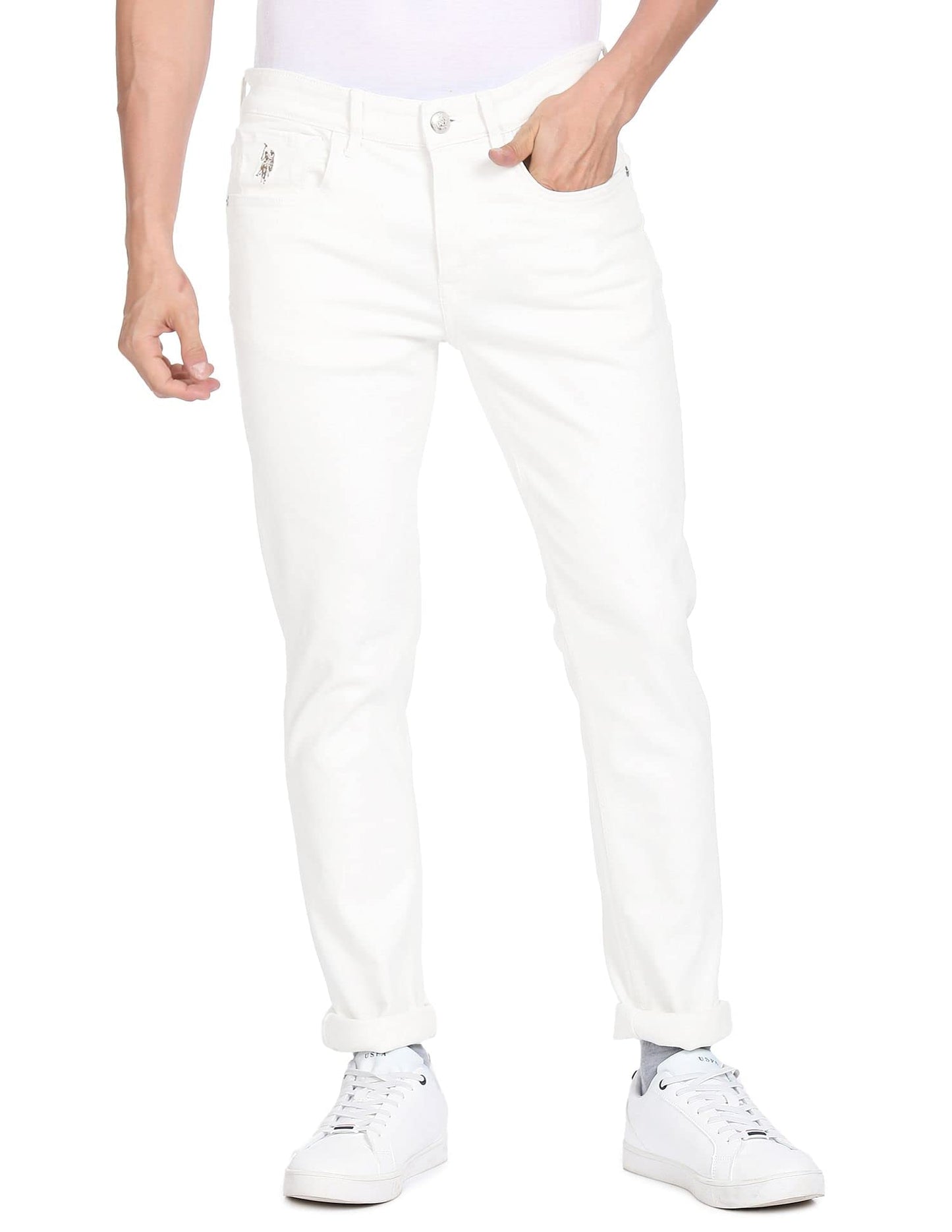U.S. Polo Assn. Men's Skinny Jeans (UDJEN0263_White_32)