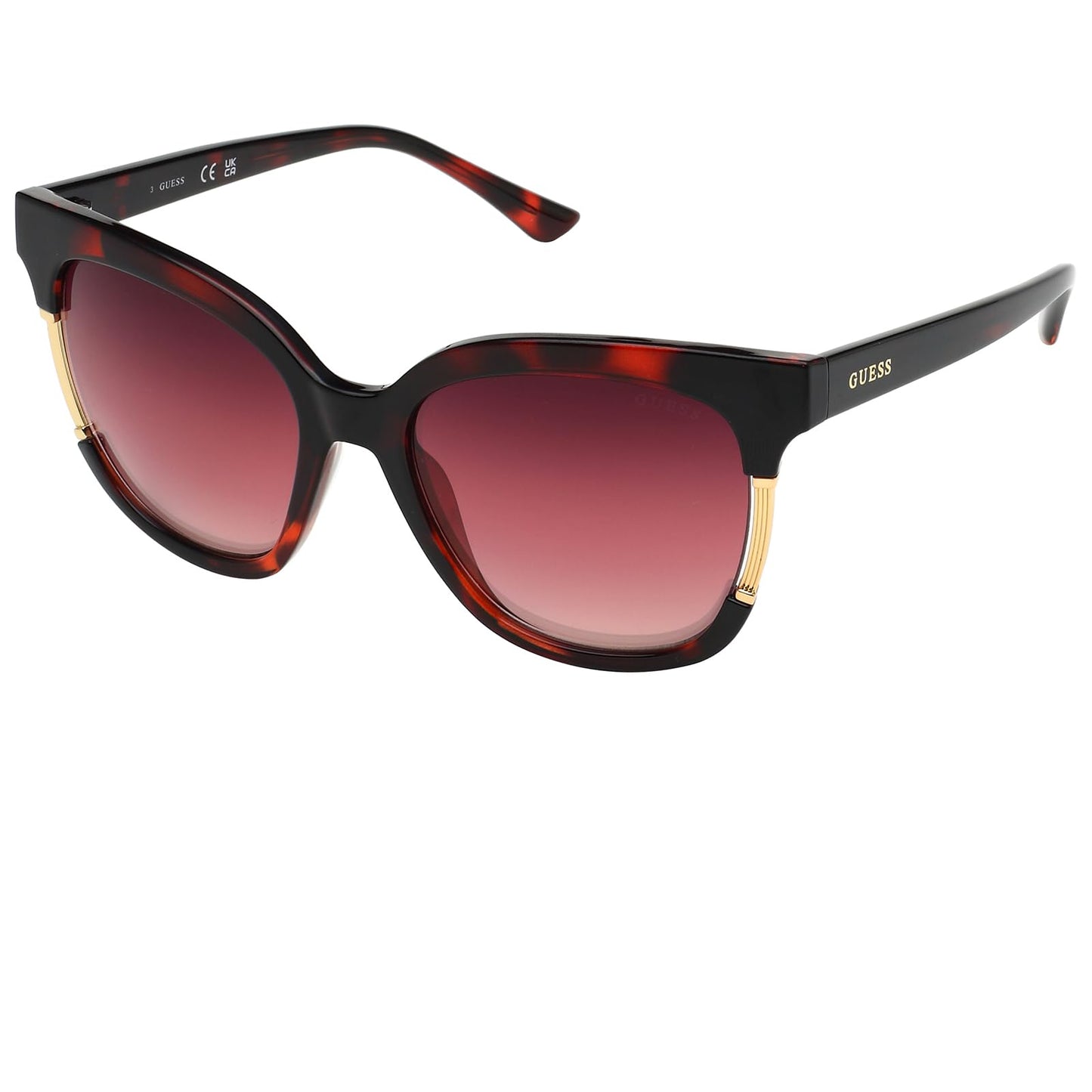 GUESS Gradient Square Women Sunglasses -(GU7726 71T 55 S |55| Pink Color Lens)