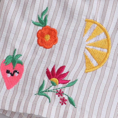 Hopscotch Girls Off-White Floral Embroidered Shorts for Ages (7-8 Years)