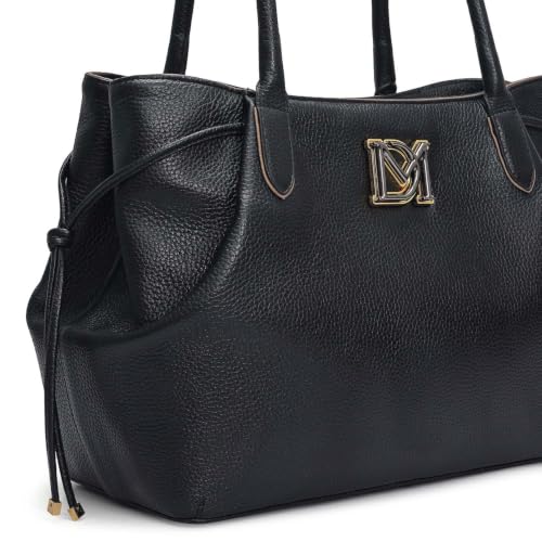 Da Milano Leather Satchel Bag for Women - Black (LB-02104)