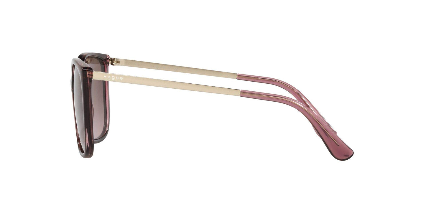 Vogue Eyewear UV Protected Square Sunglasses For Women ( 0VO5353S| 54 mm | Pink Gradient Brown)