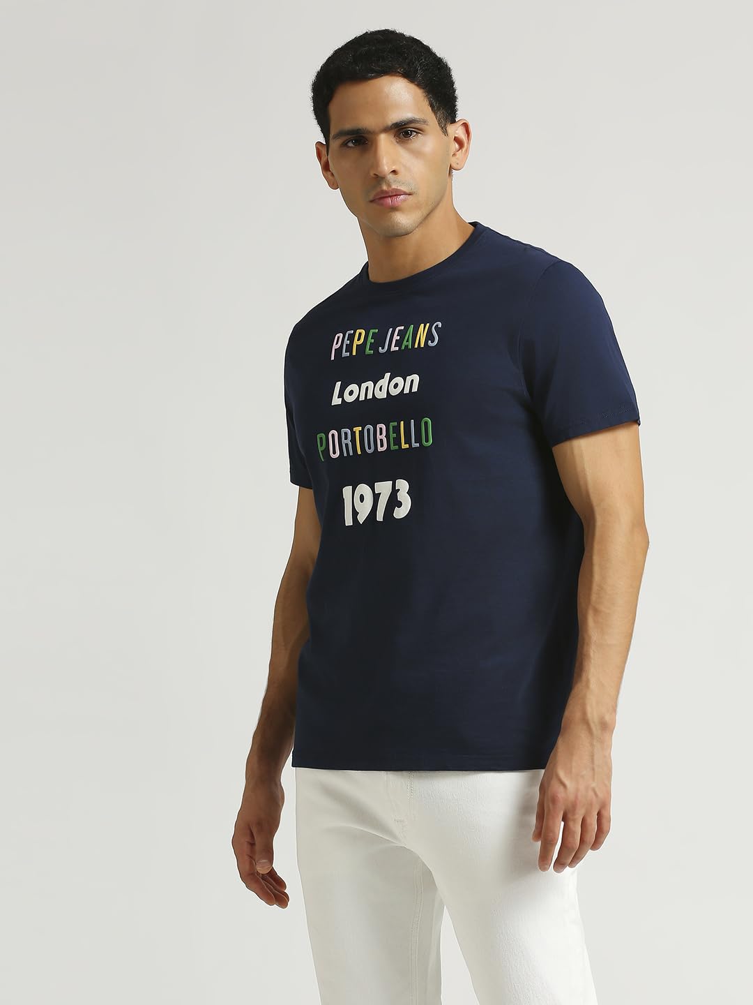 Pepe Jeans Monty Graphic Printed Tee Navy