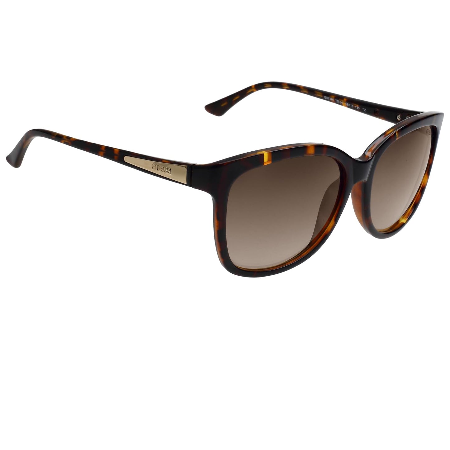 GUESS Gradient Butterfly Women's Sunglasses 7346 TO 34|58|Brown Color Lens