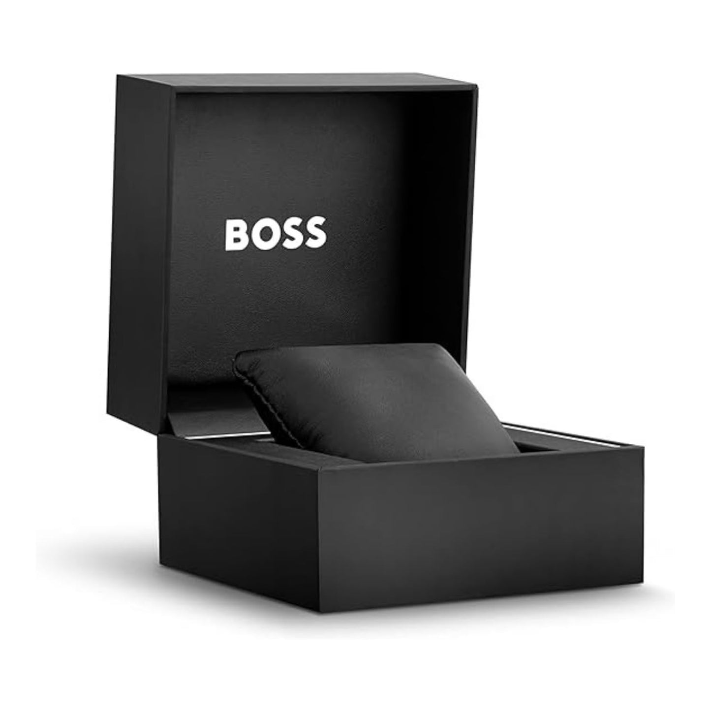 BOSS Candor Qtz Basic Calendar Black Round Dial Men's Watch|Black Leather Material|Black Color Band - 1570158