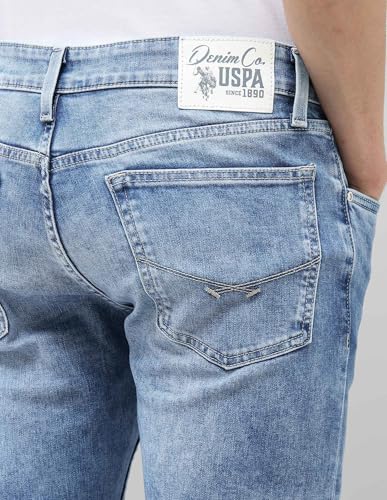 U.S. Polo Assn. Denim Co. Men's Regallo Skinny Fit Blue Jeans (UDJEN1955_Light Blue_40)