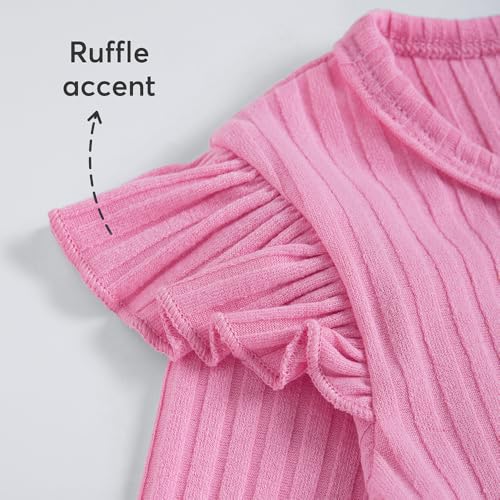Hopscotch Girls Floral Applique Casual Dresss in Pink Color for Age (2-3 Years)