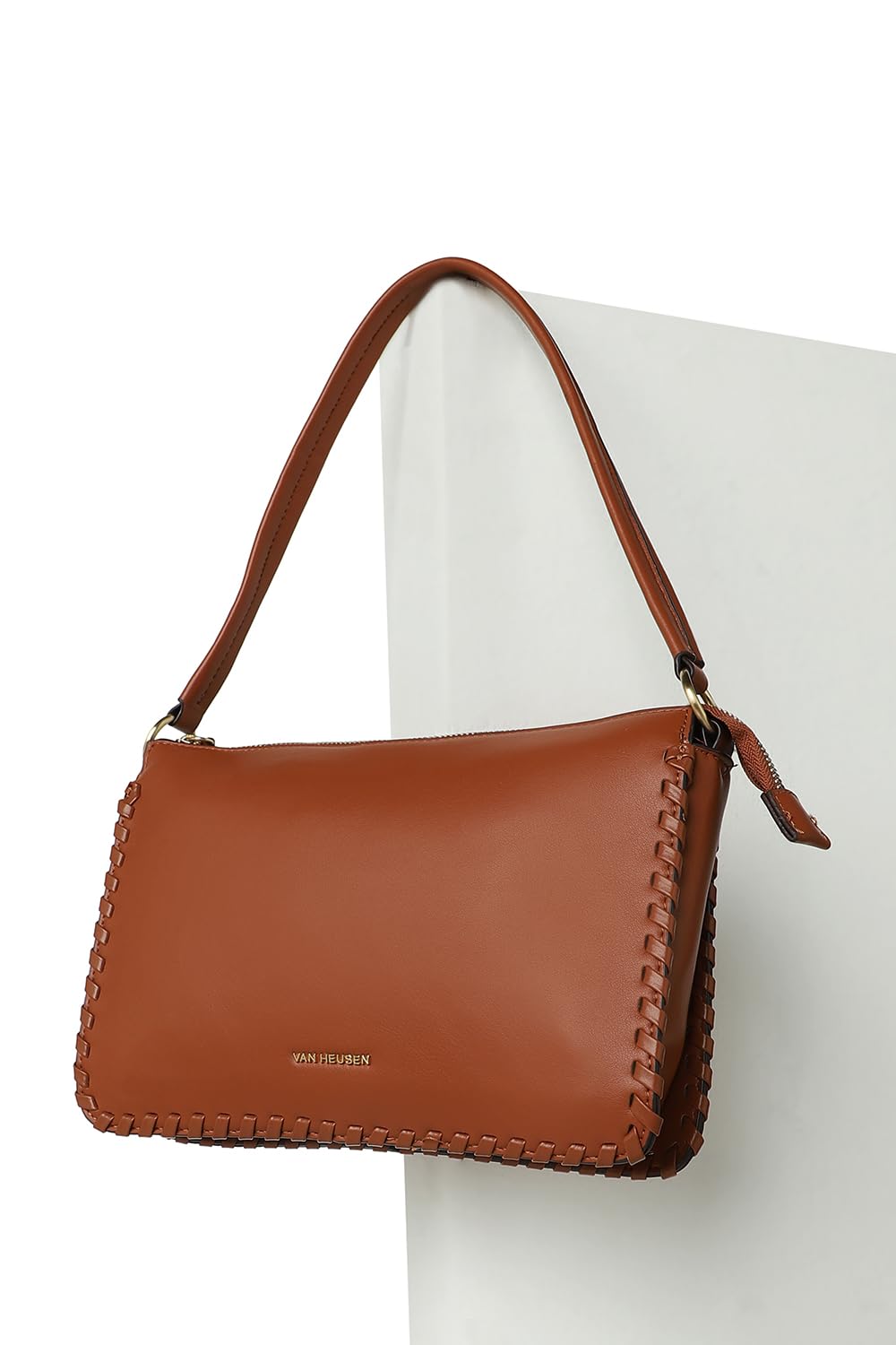 Van Heusen Women Brown Solid Casual Sling Bag