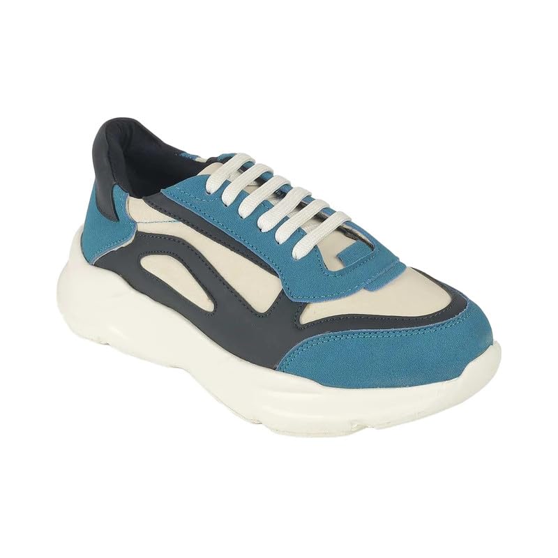 tresmode Balenci Blue Women's Sneakers in Size 7 UK / 40 EU