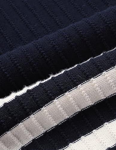 U.S. POLO ASSN. Horizontal Striped Regular Fit Sweater (UWAW25SWE181_Multi-Colour_M) Multicolor