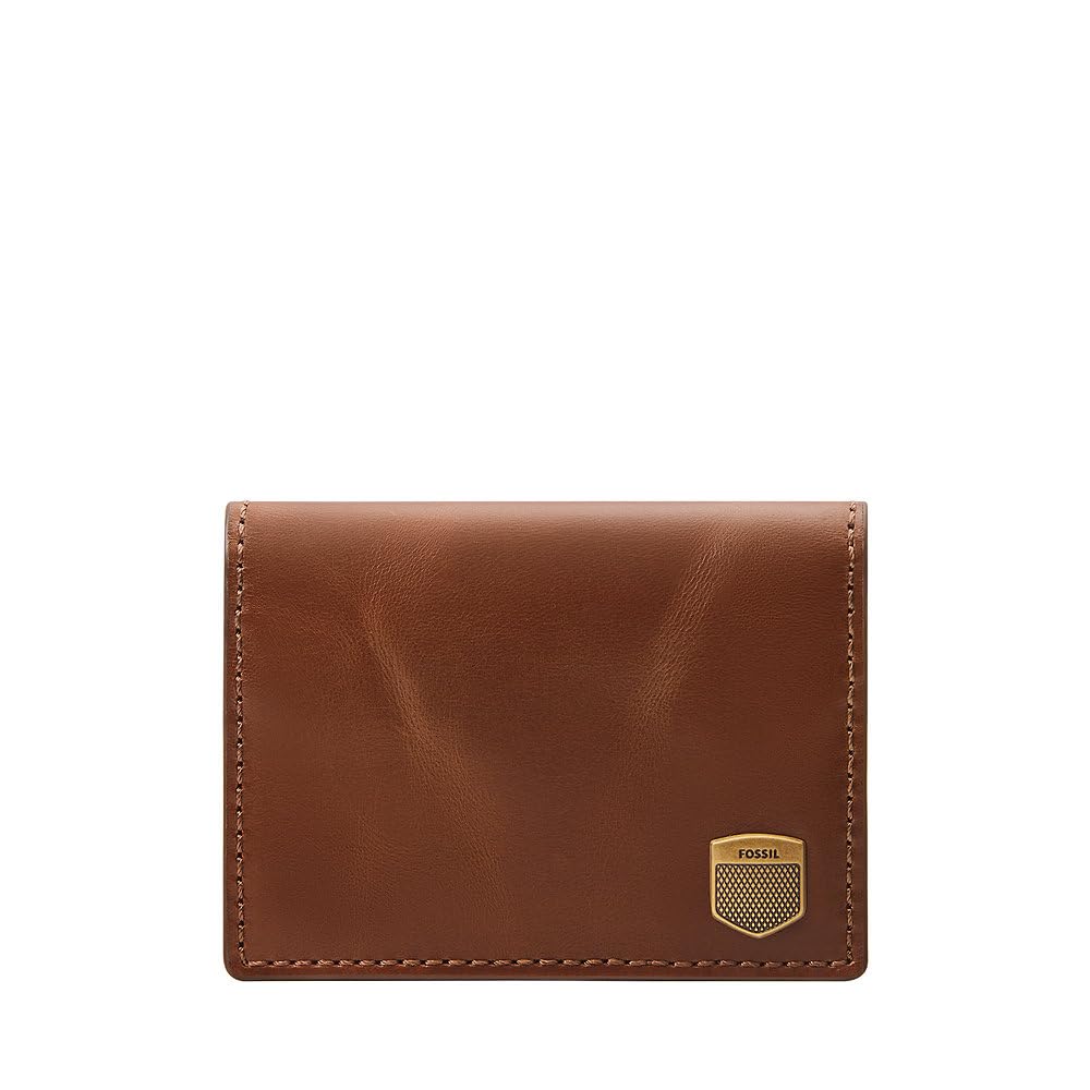 Fossil Men Leather Hayes Brown Wallet Ml4646200