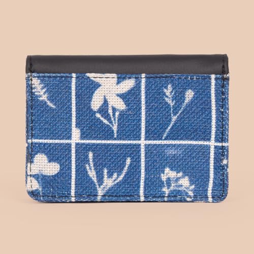 ZOUK Demi Wallet for Women – Stylish Denim Crossbody with Chain Strap & Silver Accent | Handcrafted Wallet with Zipper Pocket, Card Slot & Water-Resistant Lining | Lakshadweep Azure