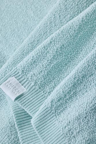 SNITCH Men’s Polo Core Lab T-Shirt | Textured Knit Design with Buttoned Closure | 100% Cotton Fabric for Breathable Comfort & Casual Wear | Light Green