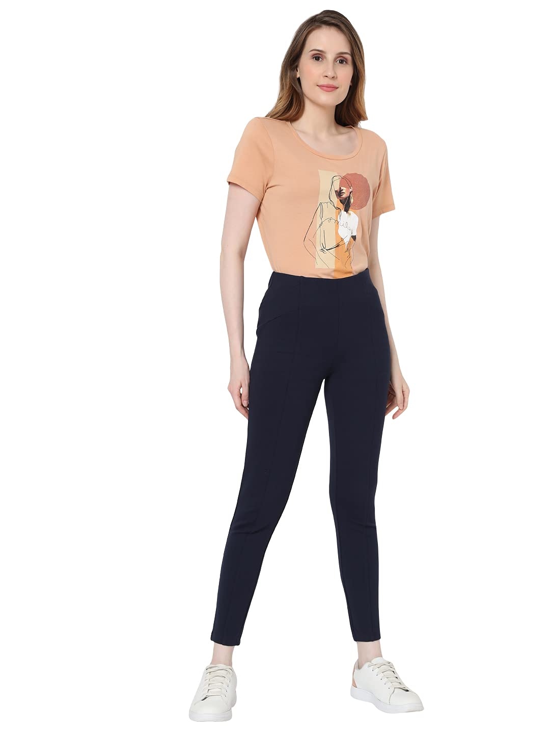 VERO MODA Women's Slim Leggings (214668906_Navy Blazer_XS)