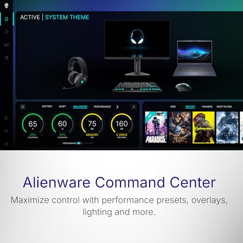 Alienware 16X Aurora Gaming Laptop, AI Enabled Intel Core Ultra9 HX Processor, 32GB DDR5, 1TB SSD, NVIDIA GeForce RTX 5070, 8GB GDDR7, 16" QHD+ 240Hz Display, Backlit KB, Interstellar Indigo, 2.66kg