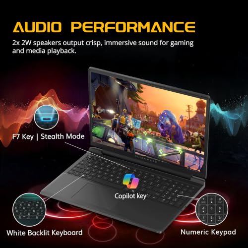 Dell Alienware 15 15.3" WUXGA 165Hz Gaming Laptop, Intel Core 7-240H, NVIDIA GeForce RTX 4050, 64GB DDR5, 5TB Storage(4TB SSD+1TB Docking Station Set), Backlit Keyboard, Wi-Fi 6, Win 11 Pro, Black