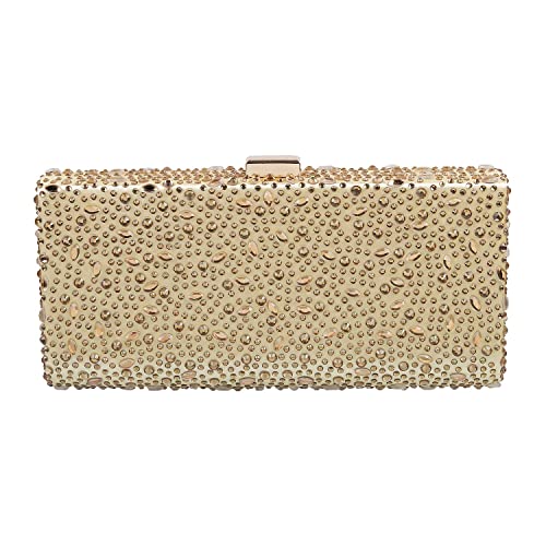 Metro Womens Synthetic Gold Clutch (One Size)