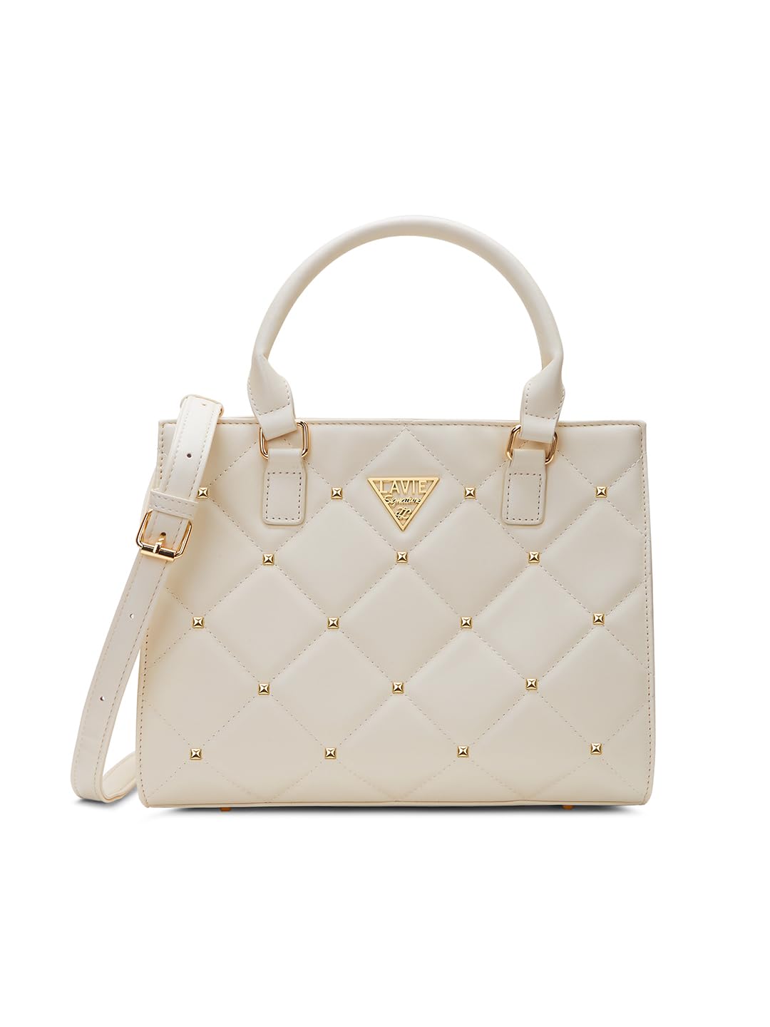 Lavie Signature Women's Stud Juno Satchel Handbag | Satchel Bag for Work | Ladies purse | Stylish Shoulder Bag | Gift For Women
