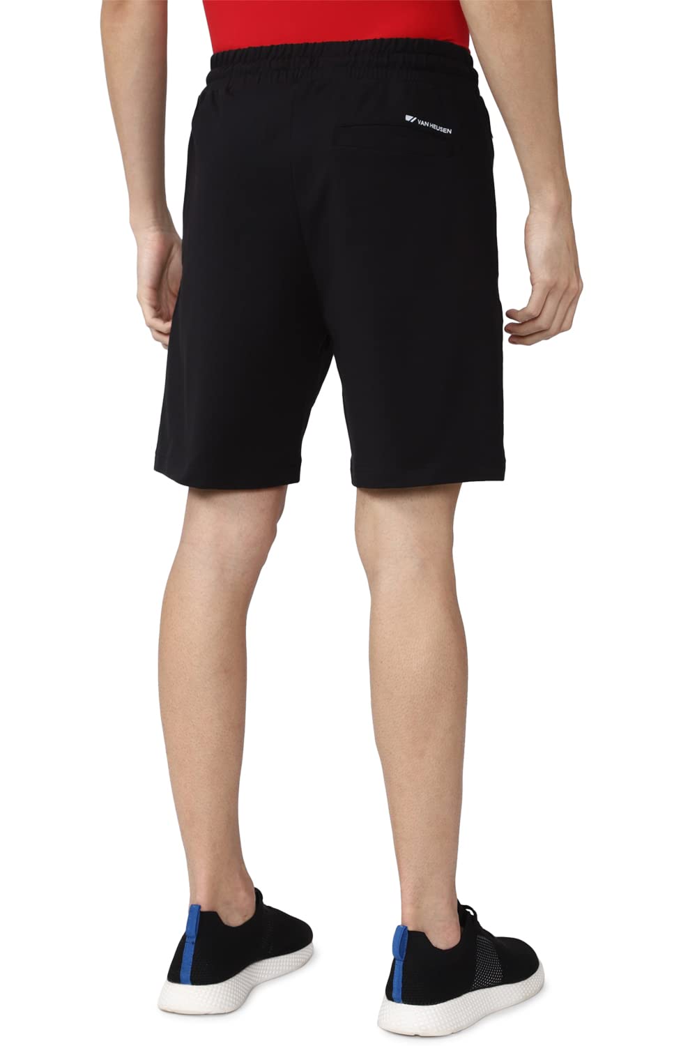 Van Heusen Men's Bermuda Shorts (VFLOAATFU90003_Black_M)