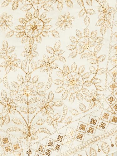 Max Women's Polyester Blend Regular Kurta (CTKUR54006_Off White