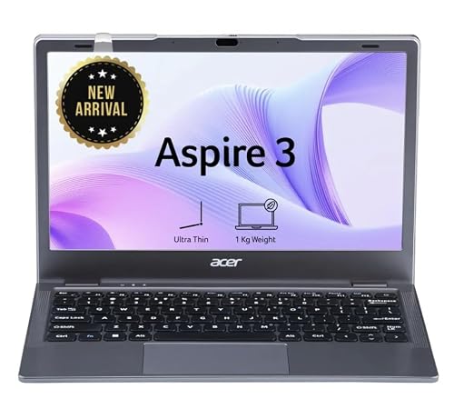 Acer Aspire 3 (2026), Intel Celeron Dual Core N4500 - (8 GB/256 GB SSD/Intel UHD Graphics/Windows 11 Home) Thin and Light Laptop/11.6" HD/Steel Grey/1.0 Kg/MS Office 2024