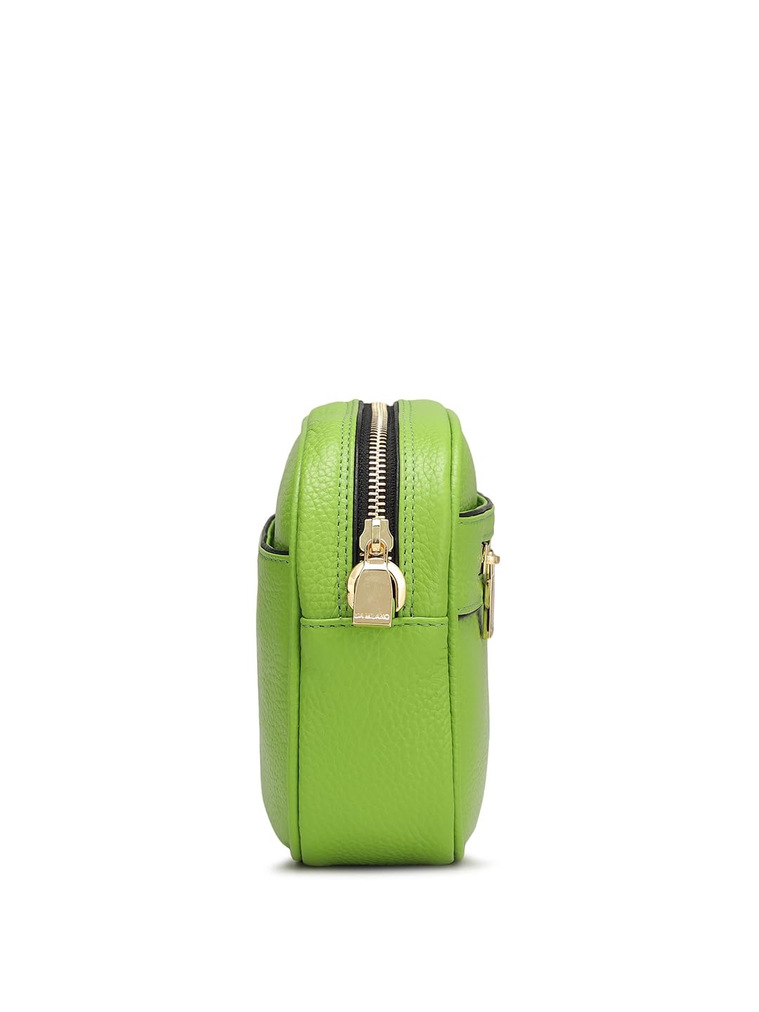 Da Milano Genuine Leather Green Womens Sling Bag (01147) (Small)