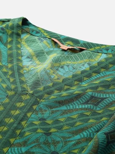 Aarke Ritu Kumar Green Izmir A-Line Kurta With Pant And Dupatta