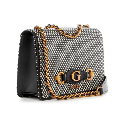 Guess Women's Black Textured Crossbody Bag| Ladies Purse Handbags | Gift For Ladies