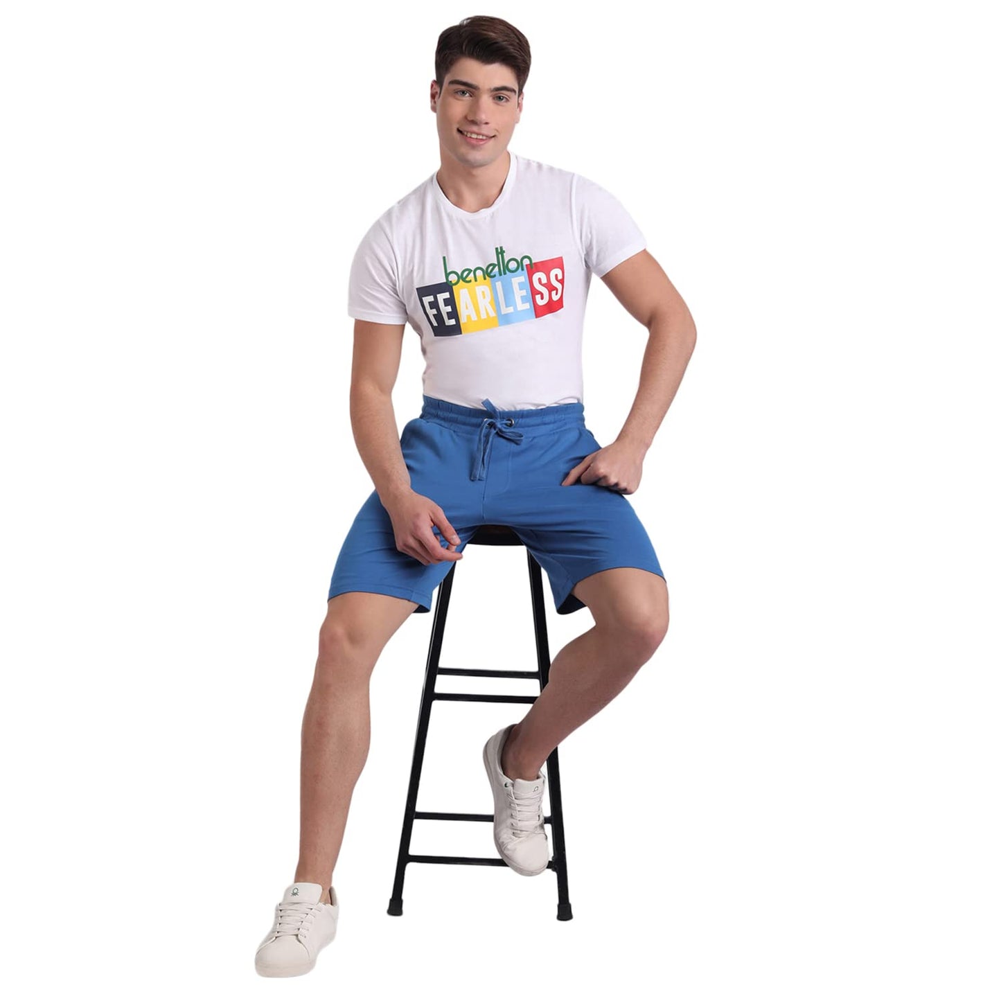 United Colors of Benetton Men's Bermuda Shorts (3039J7124I904_Blue_28)