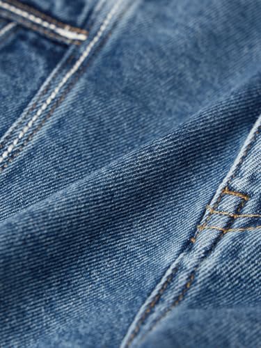 The Souled Store Denim Shorts: Arctic Women and Girls Buttoned Waistband Medium Blue Wash Solid Cotton Regular Fit Stone-Washed Pintuck Everyday Lightweight Denim Shorts