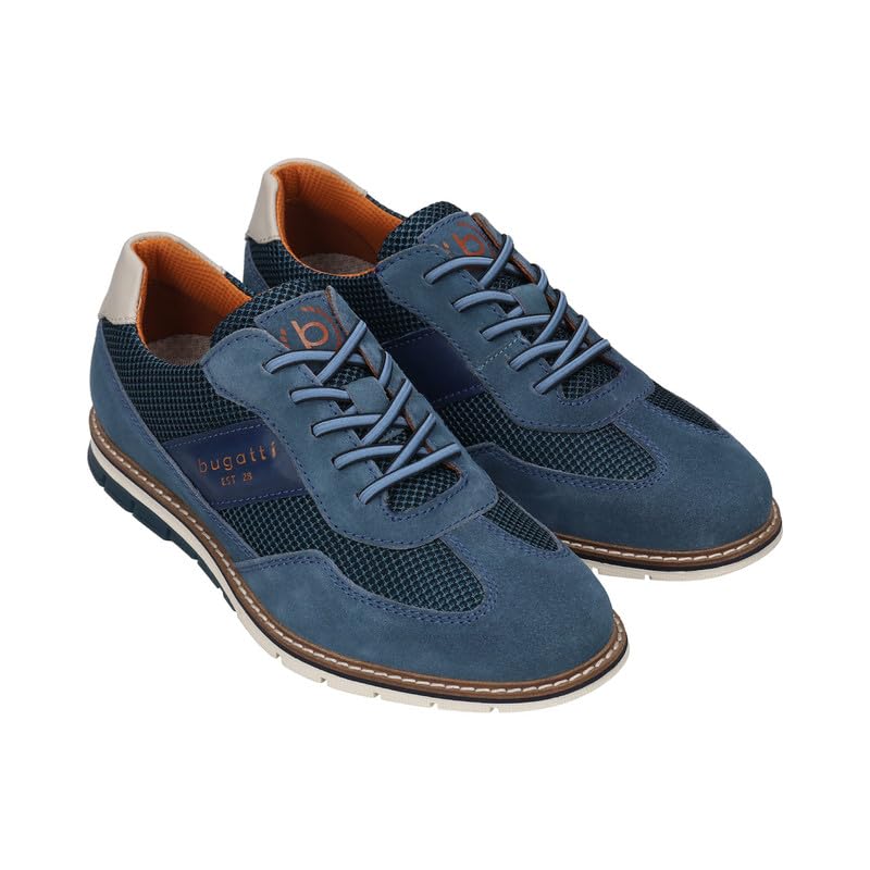 Bugatti Simone Comfort Blue Men's Wide Sneakers - UK 8