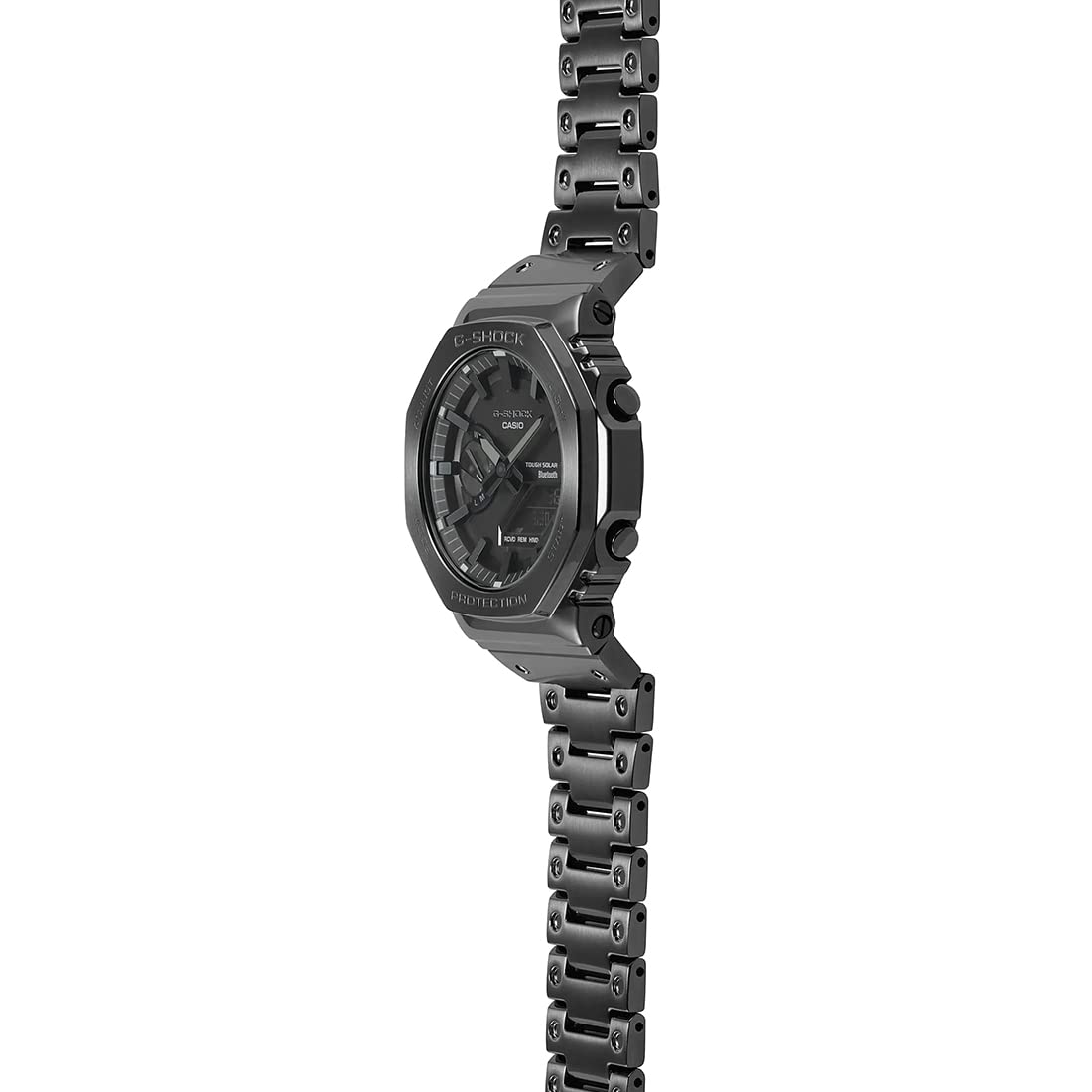 Casio G-Shock GM-B2100BD-1ADR Black IP Black Analog-Digital Dial Black IP Stainless Steel Solid Band Men's Watch Tough Solar Bluetooth G1271