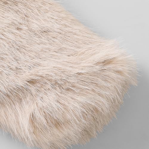 Hopscotch Girls Full Sleeves Brown Animal Applique Fur Jacket For Ages(18-24 Months)