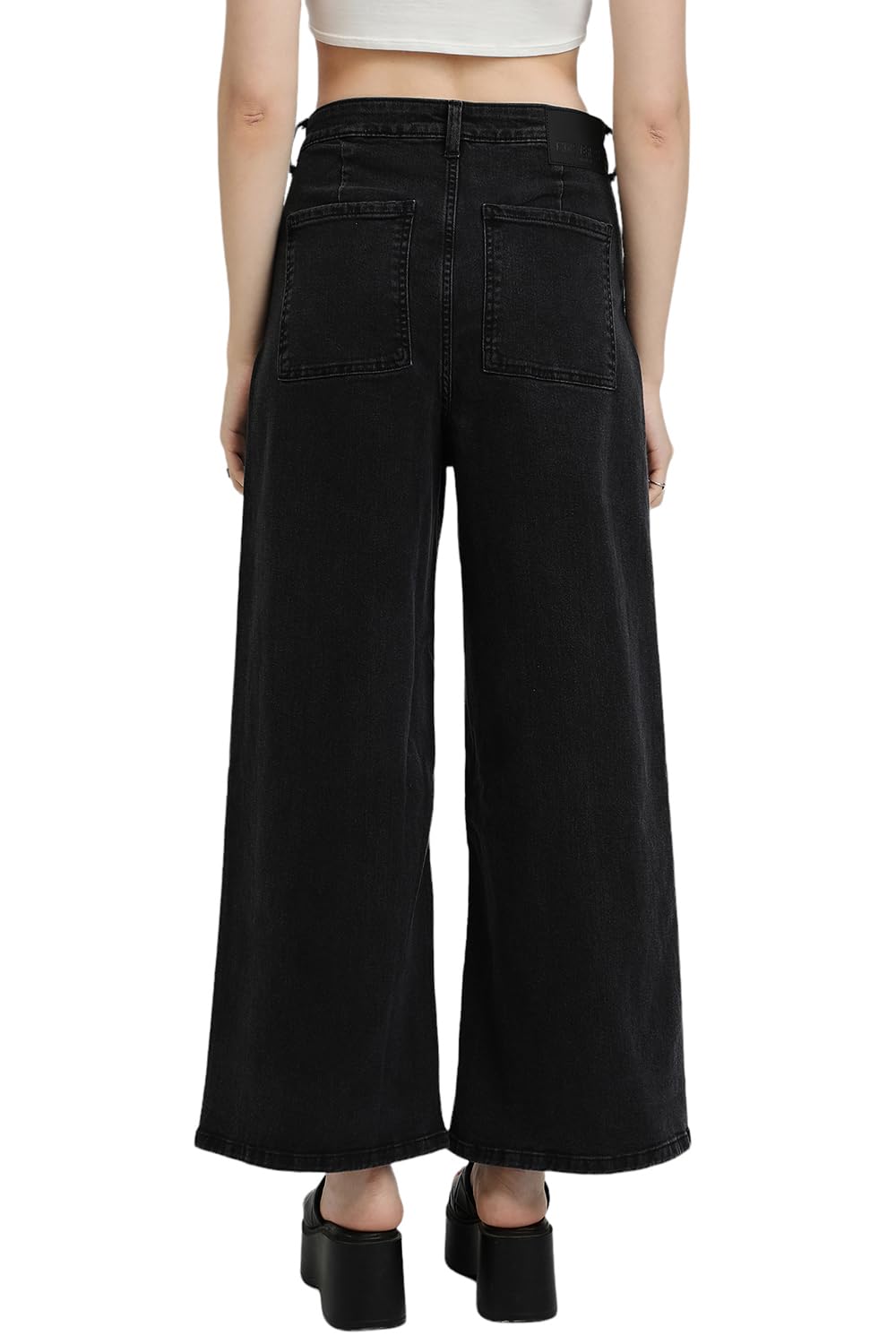 FOREVER 21 Women's Regular Jeans (FWS24JDNE0043_Grey