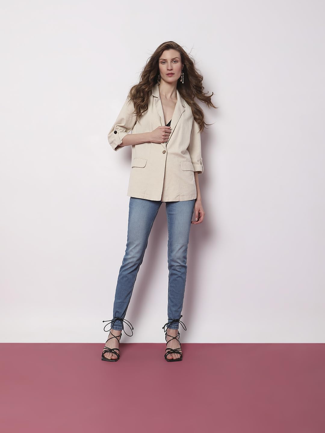 VERO MODA Skinny Fit Jeans(10298051_Powder Blue_32)