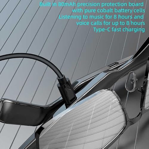 KRESHU Smart Wireless Bluetooth 5.4 Version Sunglasses SG-17Pro Touch Earphone Hands Free Calling | Open Ear Music Smart Audio Glasses | Connect with Mobile/Tablet Type-C Rechargeable (Pack of 1)