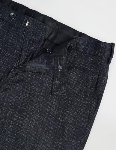 Arrow Patterned Dobby Trousers Navy