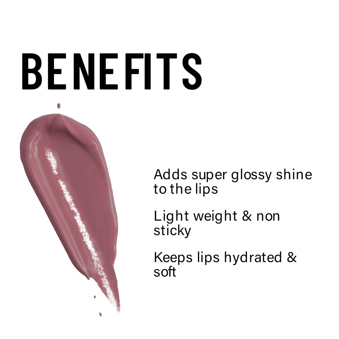 Seven Seas Rehab Plump & Tint Lip Love Kiss Blush | Highly Pigmented | Moisturizing lip gloss and lip cheek tint Glossy Finish (Nudy Mauve)