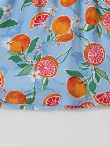 nauti nati Girl's Cotton A-Line Knee-Length Special Occasion Dress (NNNGTW100091CW2_Blue