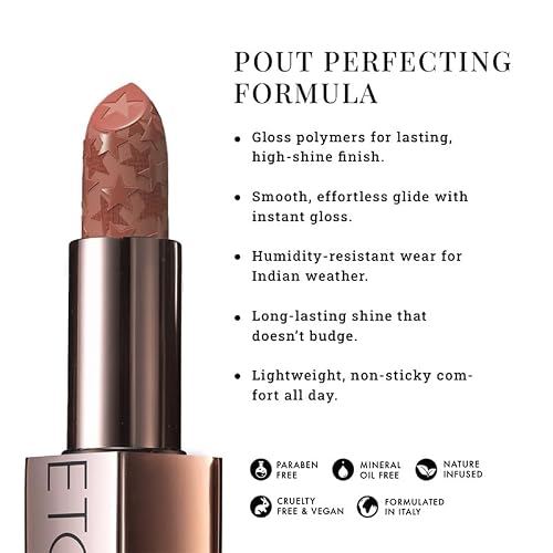 LOVETC Moisture Shine Lipstick, High Gloss Satin, Golden Hour, 4g
