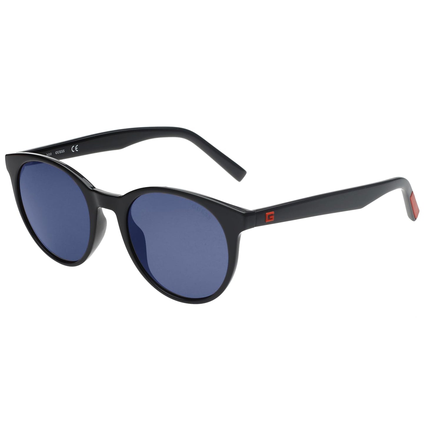 GUESS|Black Full Frame Oval Sunglasses|100% UV Protected (Uv 400) Grey Gradient Faded Lens|Men's & Women's|Small|GU00023 01C 52 S
