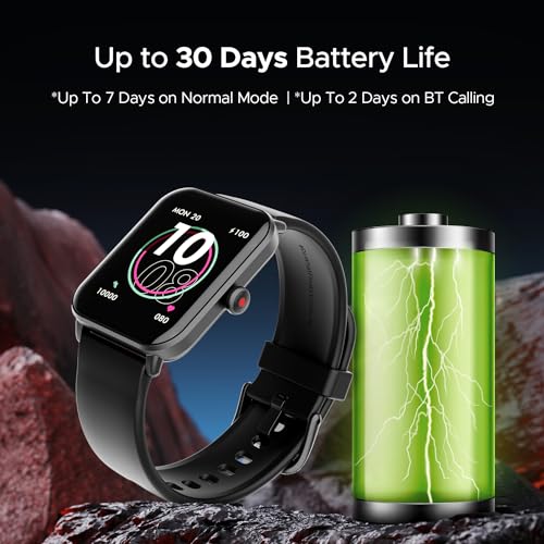 boAt Wave Fury Smart Watch(Active Black)