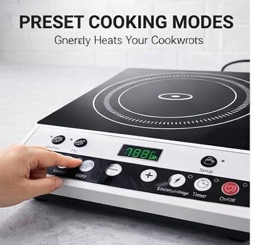 Induction Cooker 1963 | India's Smartest 2000W Cooktop | 7 Auto-Preset Cooking Modes | Military-Grade Crystal Glass | Surge-Safe Voltage Guard | LED Timer with Auto Cut-Off