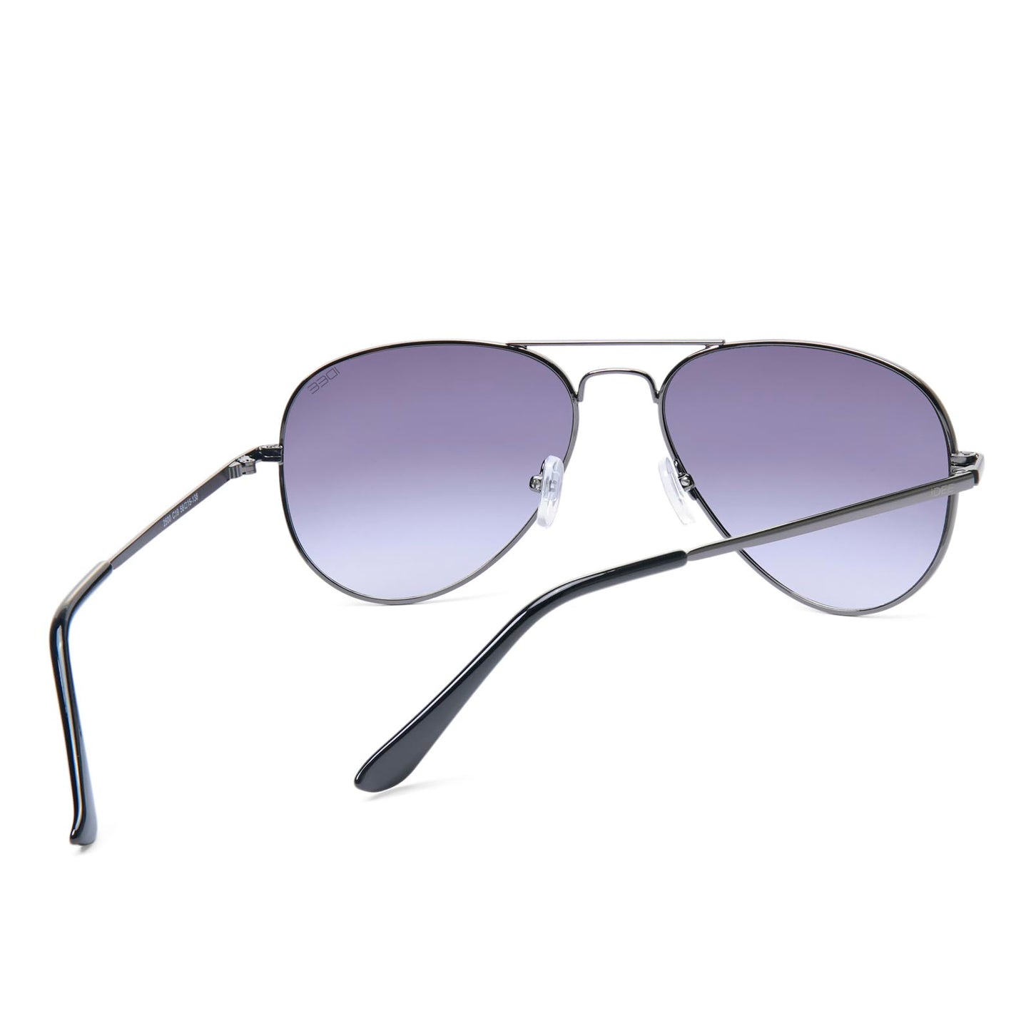 IDEE Ide Famewear Men-Women Aviator Sunglasses Grey Frame Grey Lens Large